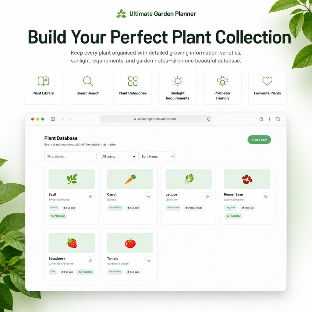 Ultimate Garden Planner | All-in-One Offline Garden Planning App for Home &amp; Vegetable Gardeners