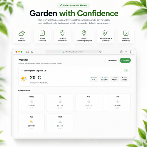 Ultimate Garden Planner | All-in-One Offline Garden Planning App for Home &amp; Vegetable Gardeners